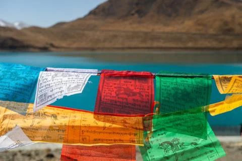 Tibetan Prayer Flags Stock Photos