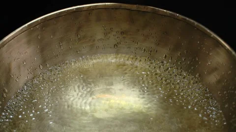 Tibetan Singing Bowl Stock Footage 147554078