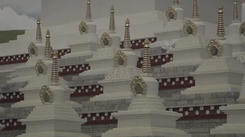 Tibetan Temple in Tibet Video stock 68199638