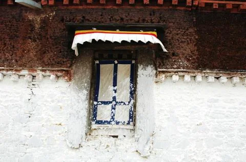 Tibetan window Stock Photos