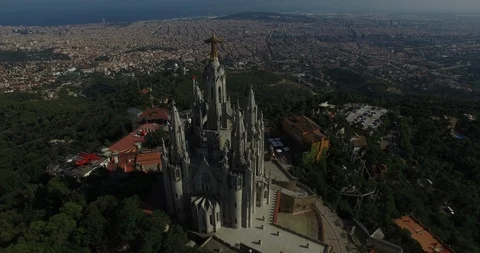 Tibidabo Spain Temple Stock Footage 115176031