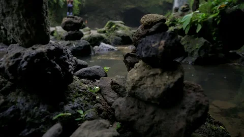 Tibumana Waterfall Stock Footage 125852612