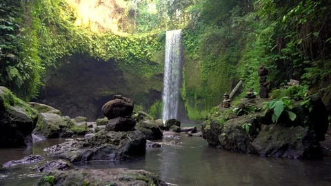 Tibumana Waterfall Stock Footage 125854054