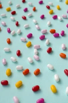 Tic tac hard mints pattern close up. Tic tac is popular due its minty fresh t Stock Photos