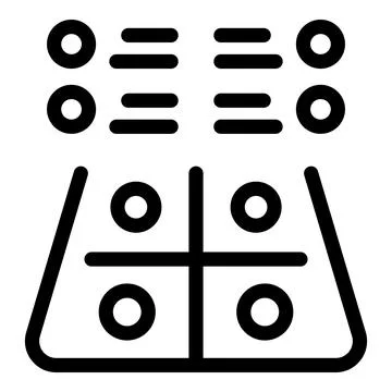 Tic tac toe board game for strategy and fun Stock Illustration