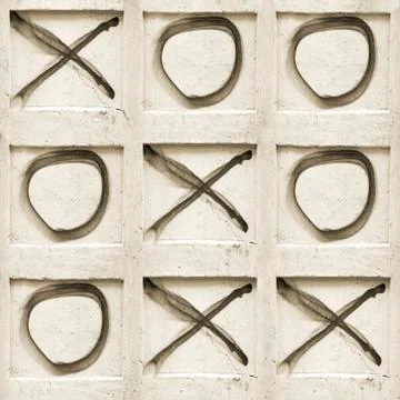 Tic-tac-toe game Stock Photos
