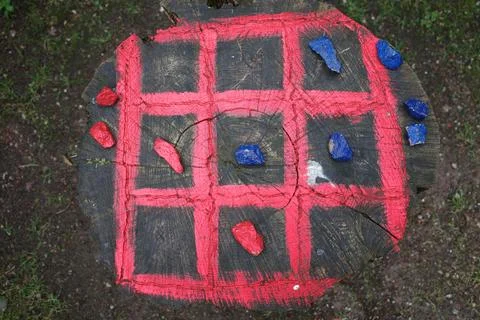Tic-tac-toe game Stock Photos