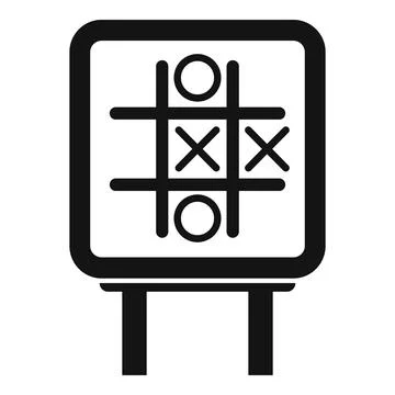 Tic tac toe game strategy board concept Stockillustratie