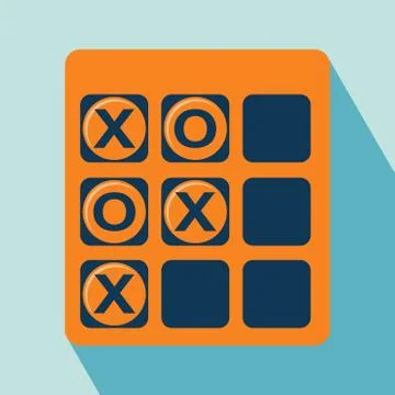 Tic Tac Toe Icon Illustrazione stock