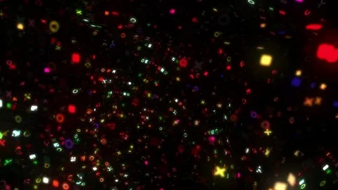 Tic-tac-toe Matrix Noise Stock Footage 83360958