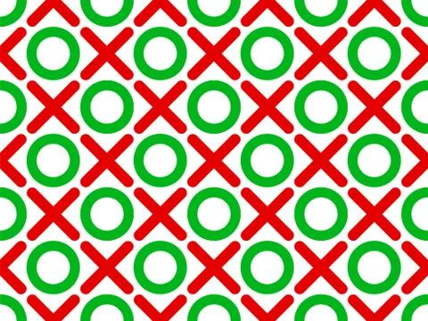 Tic tac toe seamless wallpaper Stock Illustration