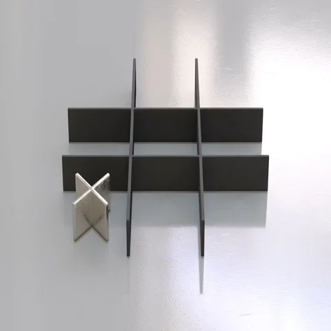 Tic Tac Toe three in a row for the win. Stock Footage 69401417