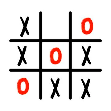Tic tac toe XO icon. Concept for your design. Stock Illustration