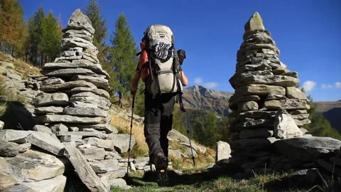 Ticino hike Stock Footage 133868318