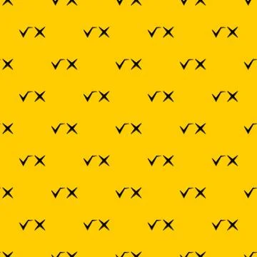 Tick and cross pattern vector Illustrazione stock