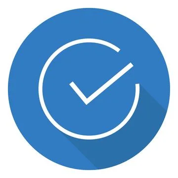 Tick of approva Illustrazione stock