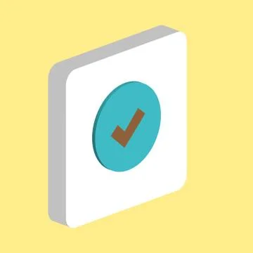 Tick computer symbol Stock Illustration