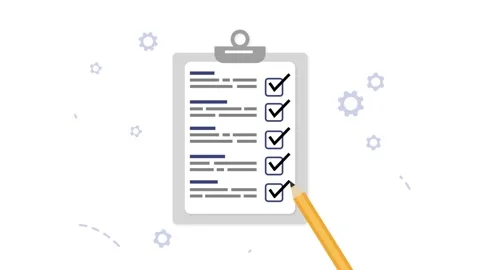 Tick The Form, Filling In The Application Form Stock Footage 279616573