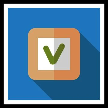 Tick icon Illustrazione stock