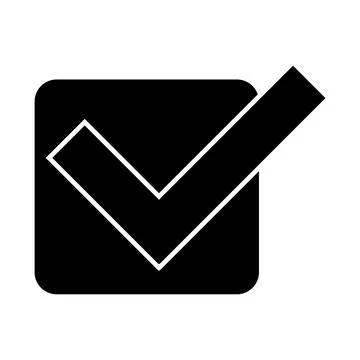 Tick icon vector Ilustración de archivo