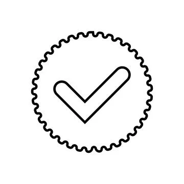 Tick icon vector Stock Illustration