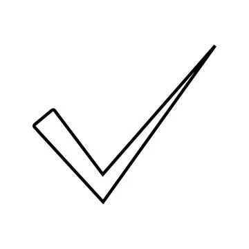 Tick icon vector Stock Illustration