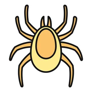 Tick insect parasite vector transmitting diseases illustration Ilustración de archivo