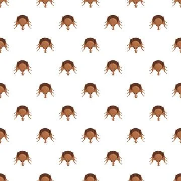 Tick insect pattern creating repeating background design Stock Illustration