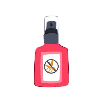 Tick insect repellent cartoon vector illustration Stock Illustration