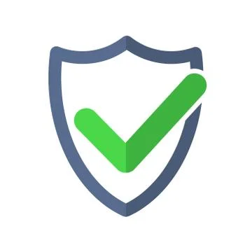 Tick mark approved icon vector on white background, stock vector illustration Stock-Illustration