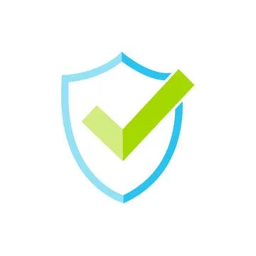 Tick mark approved icon vector on white background Stock Illustration