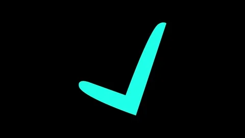 Tick mark icon animated, Minimalist check mark Видео 316784571