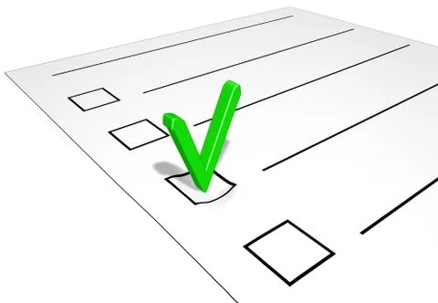 Tick pressed in the blank Illustrazione stock