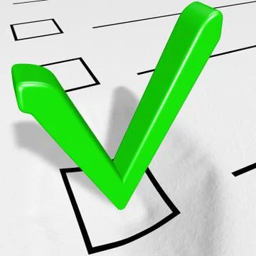 Tick pressed in the blank Stock Illustration