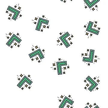 Tick quality approving vector seamless pattern Stock Illustration