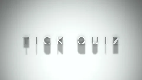 Tick quiz 3D title animation with shadows on a white background Stock Footage 297384336