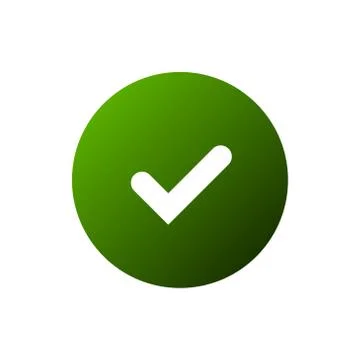 Tick sign element Stock Illustration