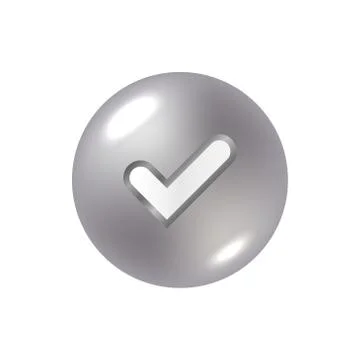 Tick sign element Stock Illustration