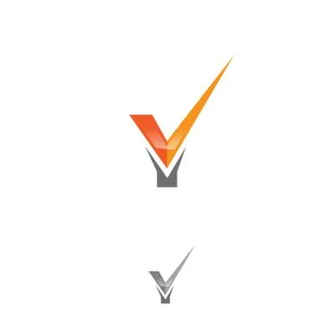 Tick Y Logo Stock Illustration