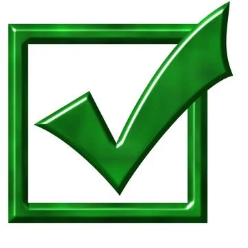 Ticked Box Stock Illustration