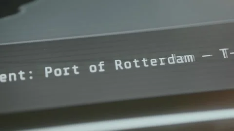 Ticker with an alert message of a new incident detected Video stock 333822214