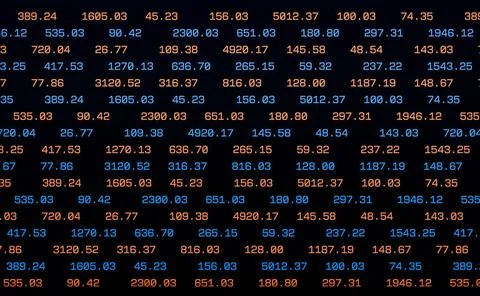  Ticker board with numbers, financial data. Ticker board with numbers, dat... Stock Photos