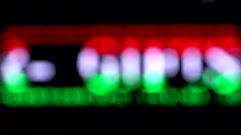 Ticker. Electronic display. 4K. Stock Footage 55861602