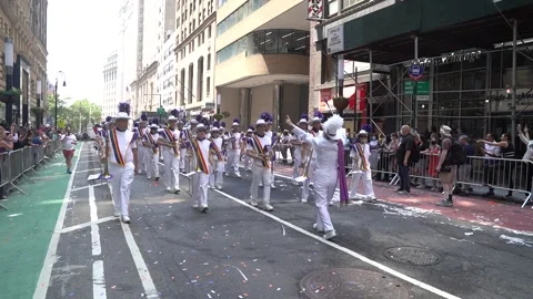 Ticker-Tape Parade Honoring Front-Line Workers In NY, US Stock-Footage 170455891