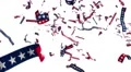 Ticker tape stars and stripes US USA America presidential election patriotic 4k 4k or 4k+ Resolution