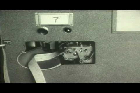 Tickertape machine being used by uniformed US soldier Video stock 89563038