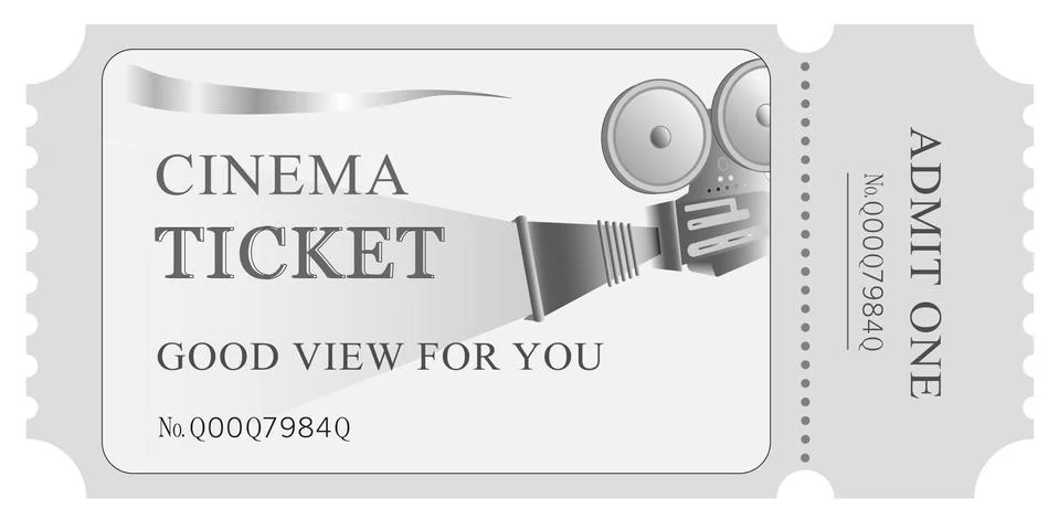 Ticket 3 Stock Illustration