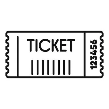 Ticket admit one event barcode showing access pass Stockillustratie