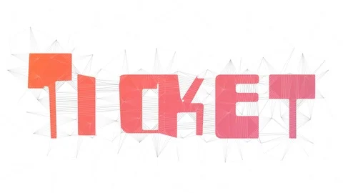 Ticket Agent Text Morphing Tessellated Looping Grid Text Morph Stock Footage 109168306