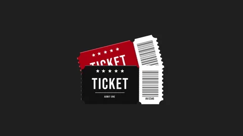 Ticket Animation with Barcode Stock Footage 334066114